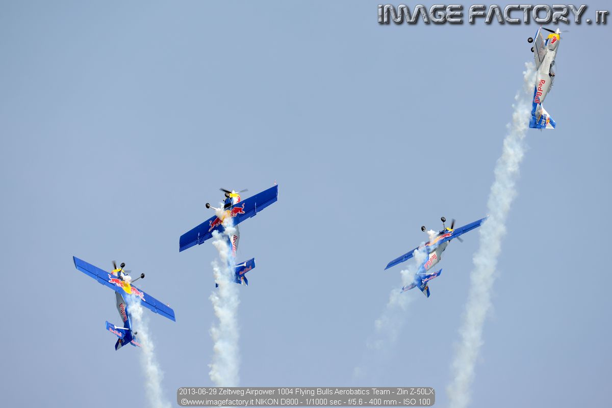 2013-06-29 Zeltweg Airpower 1004 Flying Bulls Aerobatics Team - Zlin Z-50LX